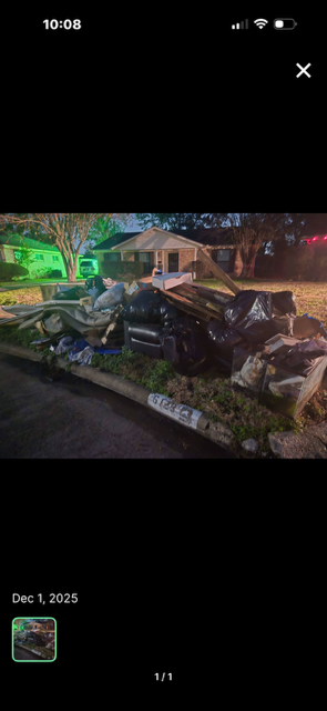 Before — Yard debris and junk removal Houston